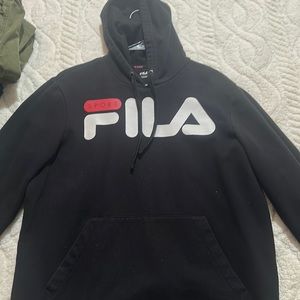 Black fila hoodie